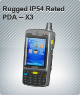 Rugged IP54 Rated PDA -- X3 