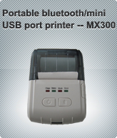 Portable bluetooth/mini USB port printer -- MX300