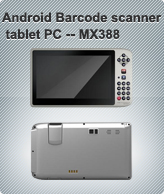 Android Barcode scanner tablet PC -- MX388 